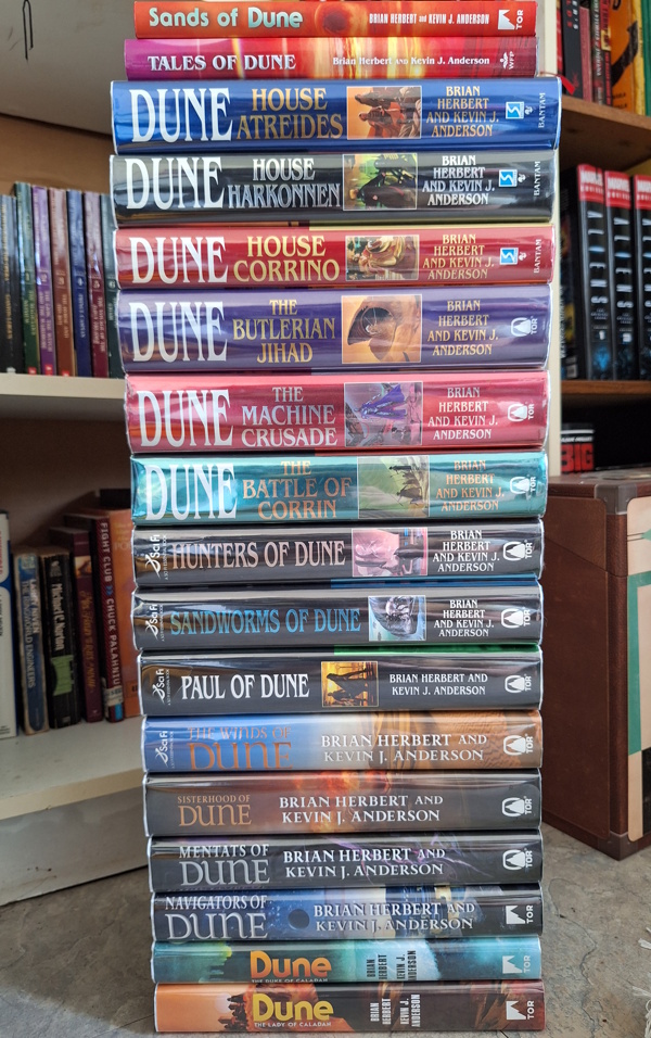 My Collection of Expanded Dune Novels