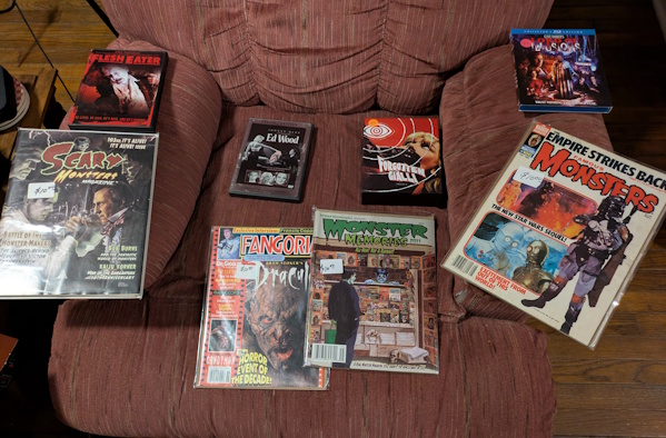 Our Haul of Magazines and Movies